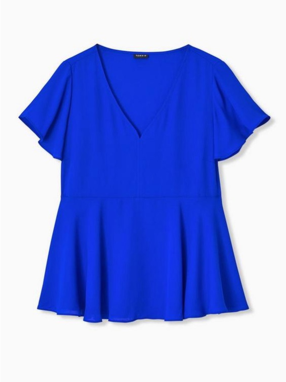 Torrid Babydoll Georgette Flutter Sleeve Blouse